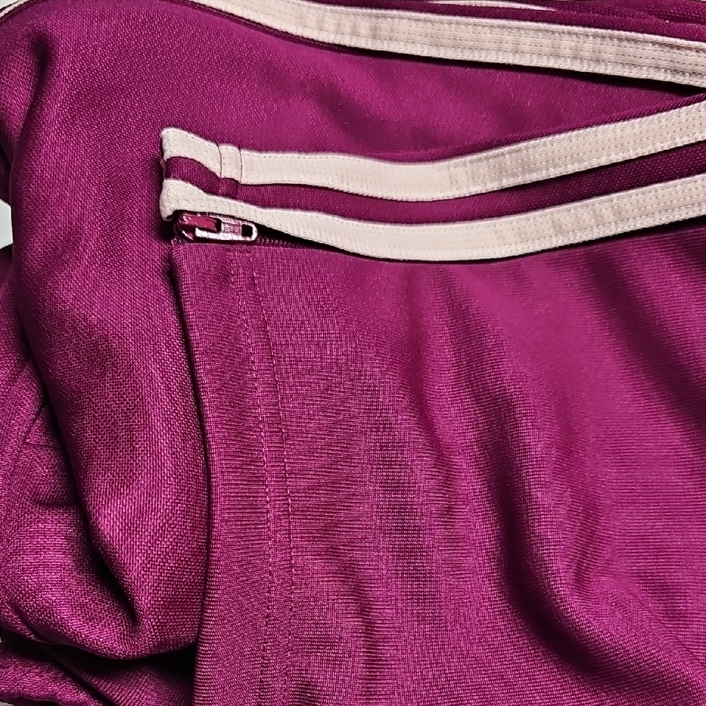 Adidas Purple Sweatpants with Three-Stripe Design - Picture 4 of 4